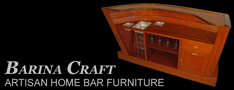 Barina Craft artisan home bar furniture banner.