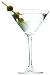 Classic vodka martini with olives.